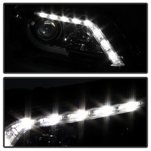 Load image into Gallery viewer, Spyder Honda Accord 2013-2015 4DR Projector Headlights Light Bar DRL Black PRO-YD-HA13-LBDRL-BK - eliteracefab.com