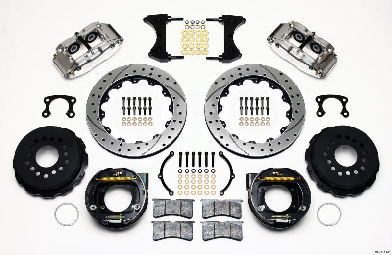 Wilwood Narrow Superlite 4R Rear P-Brk Kit 12.88in Drill Polish Big Ford New Style 2.36in Offset Wilwood