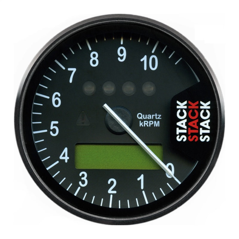 Autometer Stack Display Tachometer 0-10.75K RPM - Black ST700SR-L