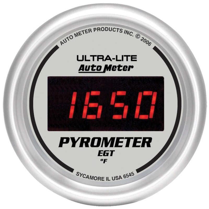 Autometer Ultra-Lite 52MM 0-2000 Degree Digital Pyrometer 6545