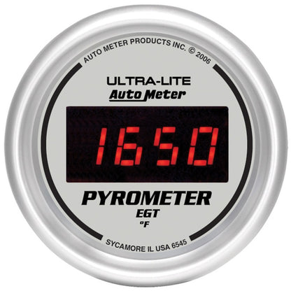 Autometer Ultra-Lite 52MM 0-2000 Degree Digital Pyrometer 6545
