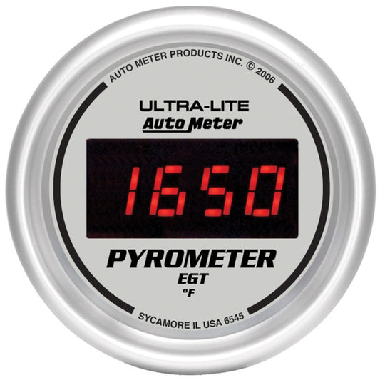 Autometer Ultra-Lite 52MM 0-2000 Degree Digital Pyrometer 6545
