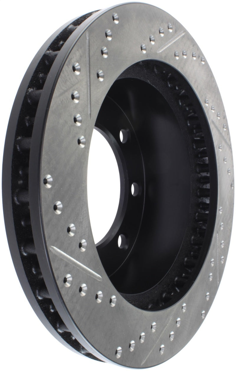 StopTech 00-05 Ford Excursion 4WD / 99-04 F250/F350 Pickup Front Slotted & Drilled Left Rotor Stoptech