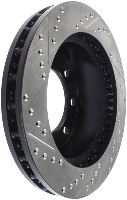 StopTech 00-05 Ford Excursion 4WD / 99-04 F250/F350 Pickup Front Slotted & Drilled Left Rotor Stoptech
