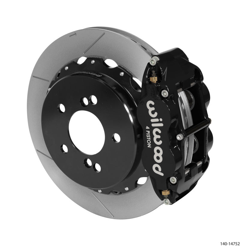 Wilwood Narrow Superlite 4R Rear Kit 12.88in Slotted Black 00-06 BMW M3 E46 Wilwood