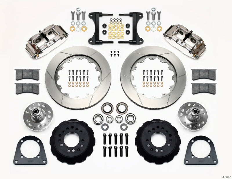 Wilwood Narrow Superlite 6R Front Hub Kit 14.00in Polished TCI-IFS 71-78 (Pinto Based) Wilwood