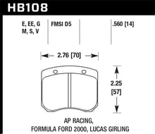 Load image into Gallery viewer, Hawk AP Racing 14mm Blue 9012 Race Brake Pads - eliteracefab.com