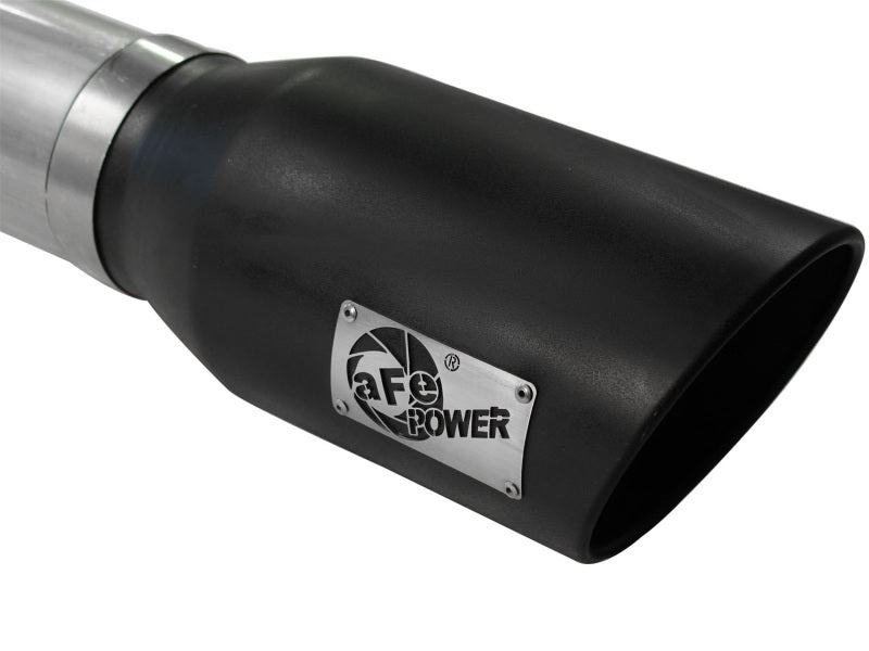 aFe MACHForce XP 5in DPF-Back Stainless Steel Exhaust , Blk,Ford Diesel Trucks 11-14 V8-6.7L td - eliteracefab.com