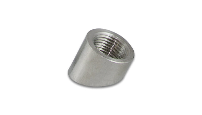 Vibrant 45 deg. Angled Oxygen Sensor Weld Bungs T304 SS (M18 x 1.5 thread) - Bulk Pack of 5 pcs. - eliteracefab.com