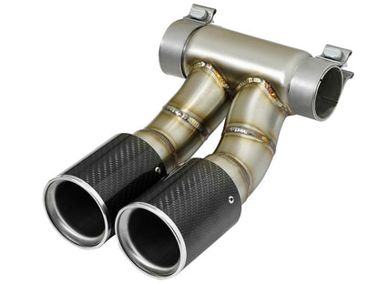 aFe Power 13-14 Porsche Cayman S / Boxster S Carbon Fiber Exhaust Tip Upgrade aFe