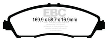 Load image into Gallery viewer, EBC 14+ Acura MDX 3.5 Greenstuff Front Brake Pads - eliteracefab.com