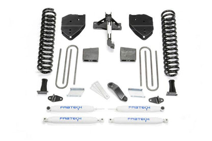 Fabtech 17-21 Ford F250/F350 4WD Diesel 6in Basic Sys w/Perf Shks - eliteracefab.com