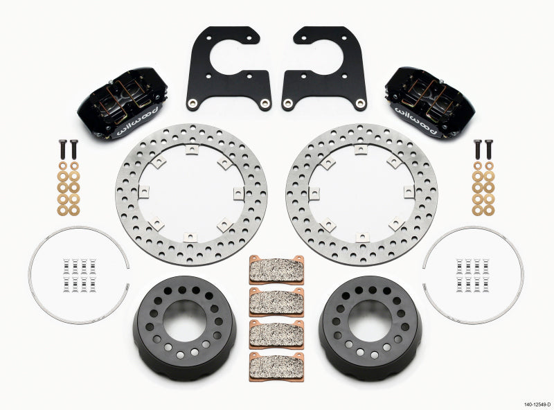 Wilwood Dynapro Lug Mount Single Rear Dynamic Kit SA Drilled M-W/Lamb Ends 1/2in Studs Wilwood