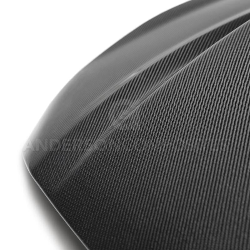Anderson Composites 2018 Ford Mustang Double Sided Type-CJ 4in Carbon Fiber Cowl Hood Anderson Composites