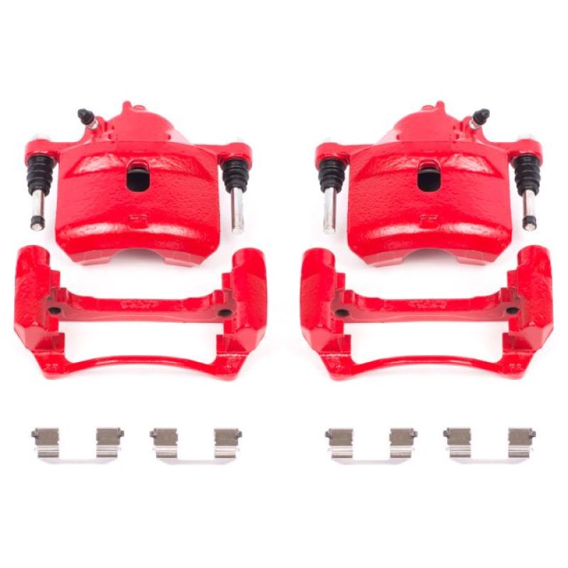 Power Stop 98-02 Honda Accord Front Red Calipers w/Brackets - Pair PowerStop