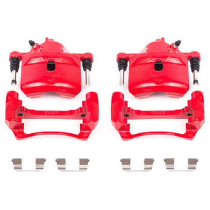Power Stop 98-02 Honda Accord Front Red Calipers w/Brackets - Pair PowerStop