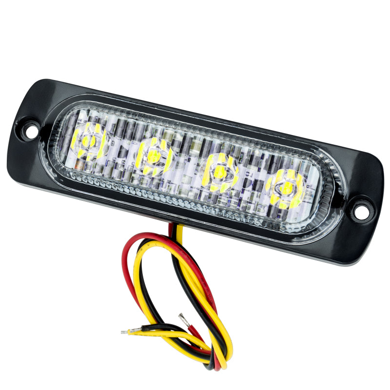 Oracle 6 LED Dual Color Slim Strobe - Amber/White