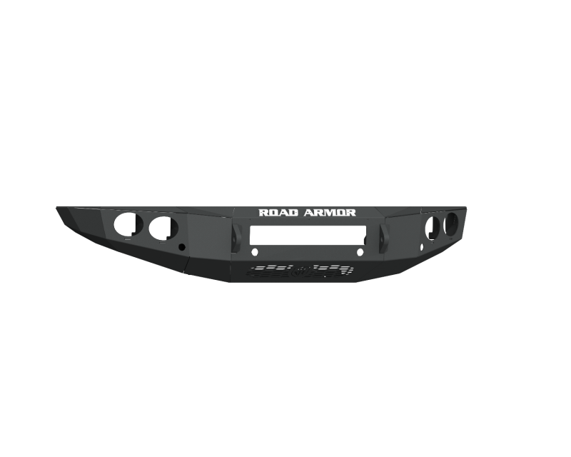 Road Armor 19-20 Ford Ranger Stealth Front Non-Winch Bumper w/Round Light Pods - Tex Blk Road Armor