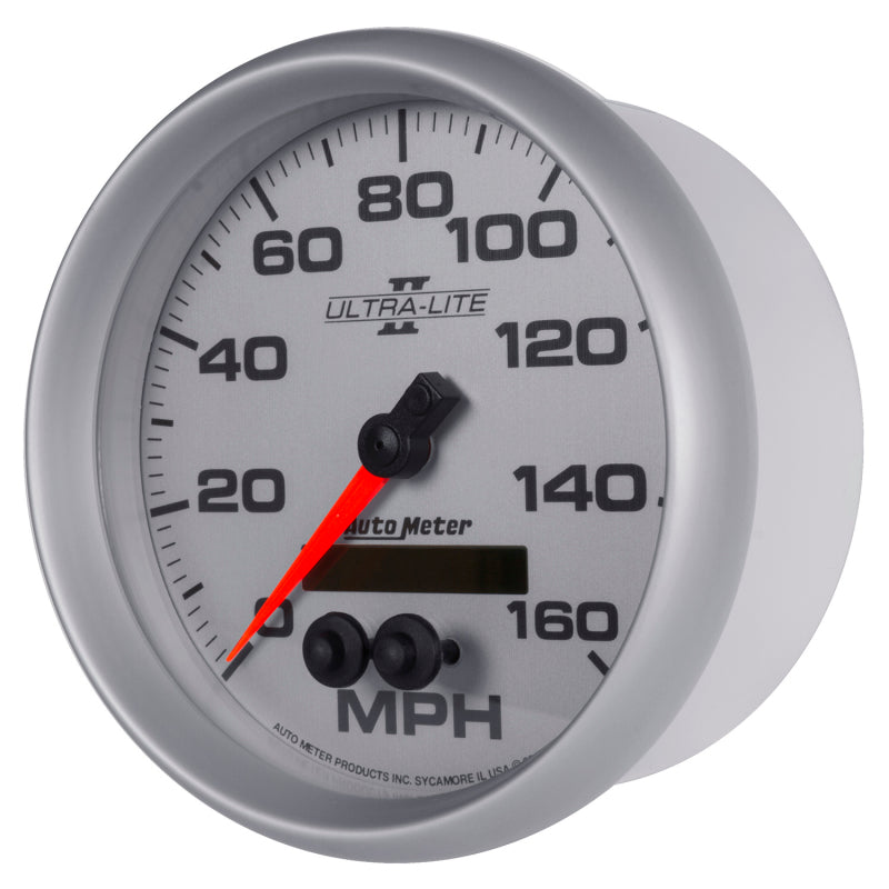 Autometer Ultra-Lite II 5in 0-140MPH In-Dash Electronic GPS Programmable Speedometer 4981