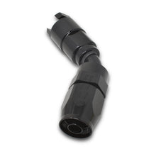 Load image into Gallery viewer, Russell Performance 3/8in SAE Quick Disc Female to -6 Hose Black 45 Degree Hose End