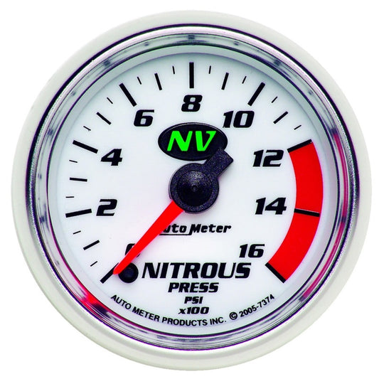 Autometer 2-1/16in 0-1600 PSI Full Sweep Digital Stepper Motor Nitrous Pressure Gauge 7374