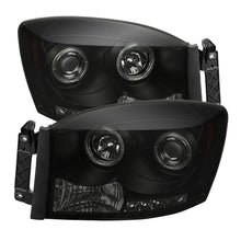 Load image into Gallery viewer, Spyder Dodge Ram 1500 06-08 06-09 Projector Headlights LED Halo LED Blk Smke PRO-YD-DR06-HL-BSM - eliteracefab.com