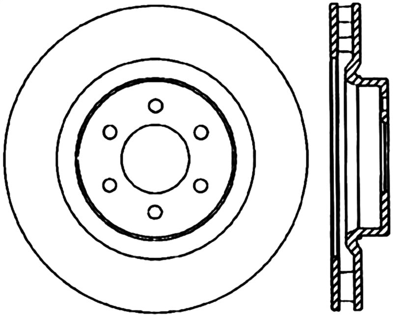 StopTech Power Slot 92-02 Dodge Viper Front Right Cryo Slotted Rotor Stoptech