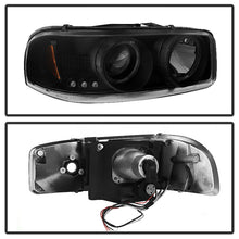 Load image into Gallery viewer, Spyder GMC Sierra 1500/2500 99-06 Projector Headlights LED Halo LED Blk Smke PRO-YD-CDE00-HL-BSM - eliteracefab.com