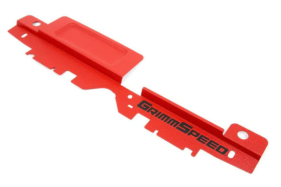 GrimmSpeed 05-09 Subaru Legacy/Outback Radiator Shroud w/Tool Tray - Textured Red - eliteracefab.com
