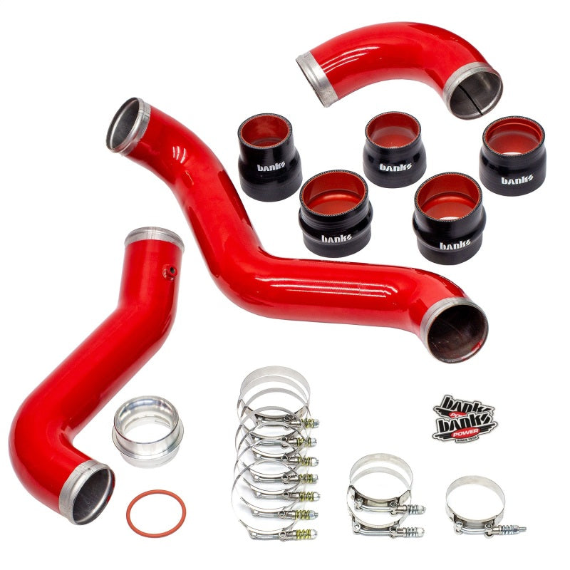 Banks Power 17-19 Chevy/GMC 2500HD/3500HD Diesel 6.6L Boost Tube Upgrade Kit - Red - eliteracefab.com