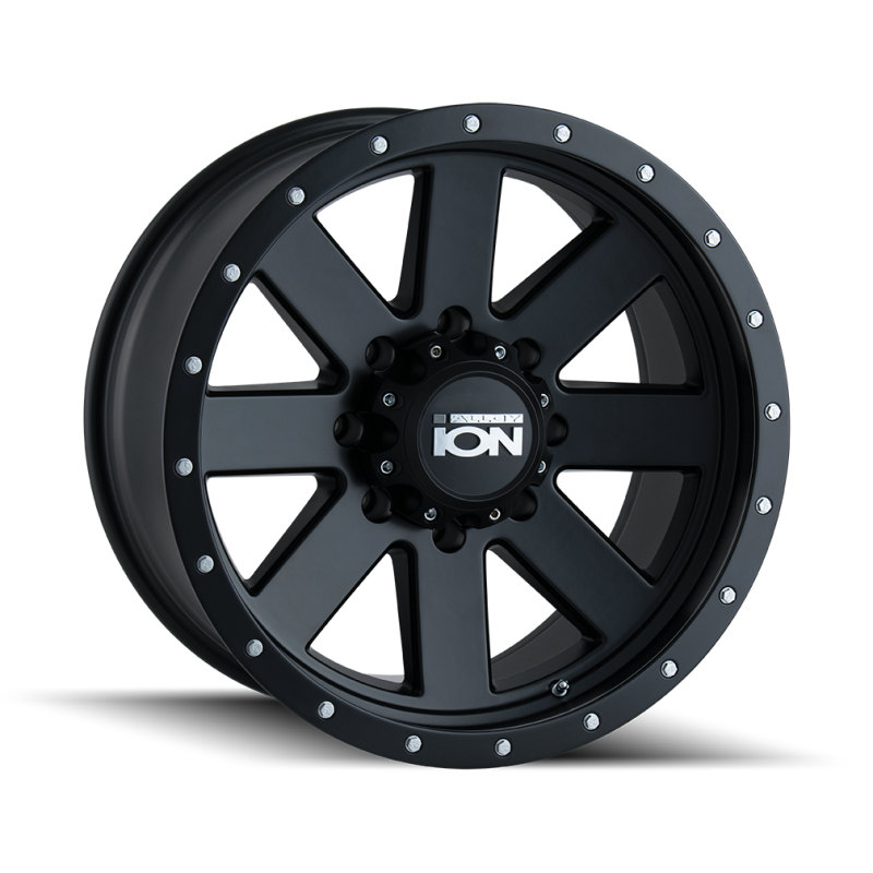 ION Type 134 17x8.5 / 5x127 BP / -6mm Offset / 83.82mm Hub Matte Black/Black Beadlock Wheel