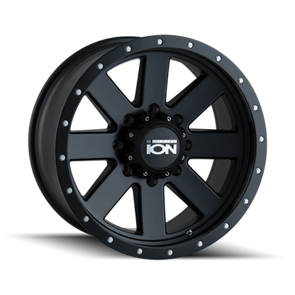 ION Type 134 20x10 / 5x127 BP / -19mm Offset / 83.82mm Hub Matte Black/Black Beadlock Wheel