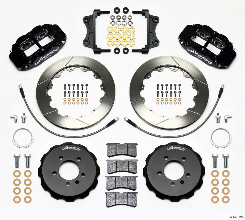 Wilwood Narrow Superlite 6R Front Hat Kit 12.88in 06-12 Volkswagen GTI w/ Lines - eliteracefab.com