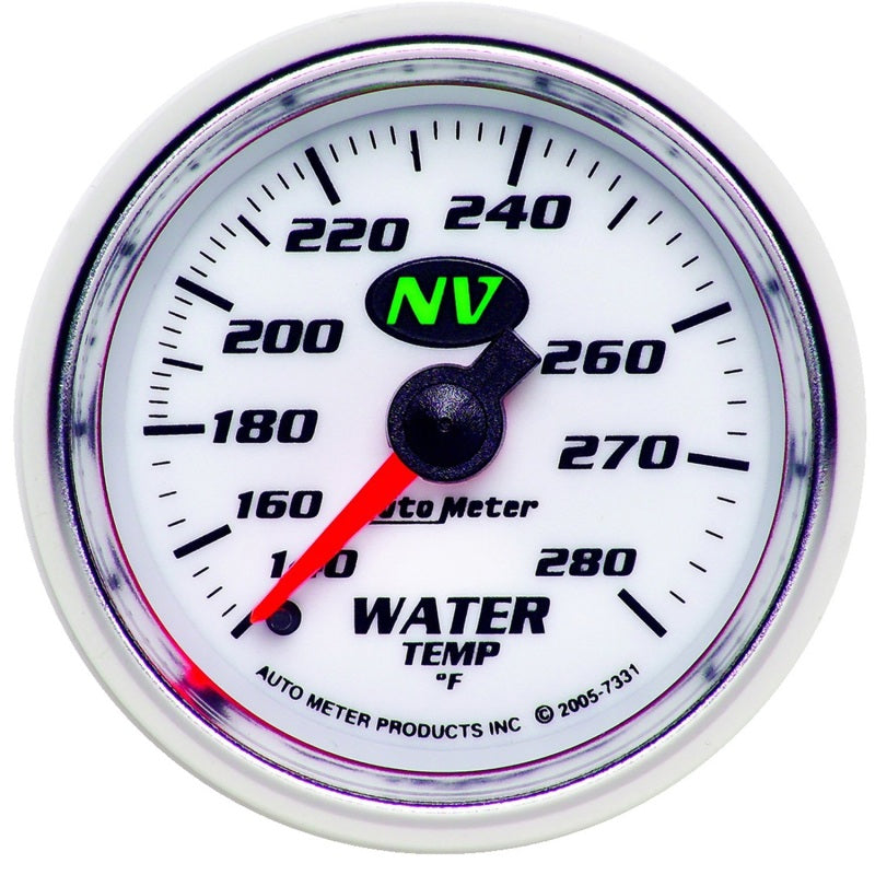 AutoMeter Gauge Water Temp 2-1/16in. 140-280 Deg. F Mechanical NV 7331