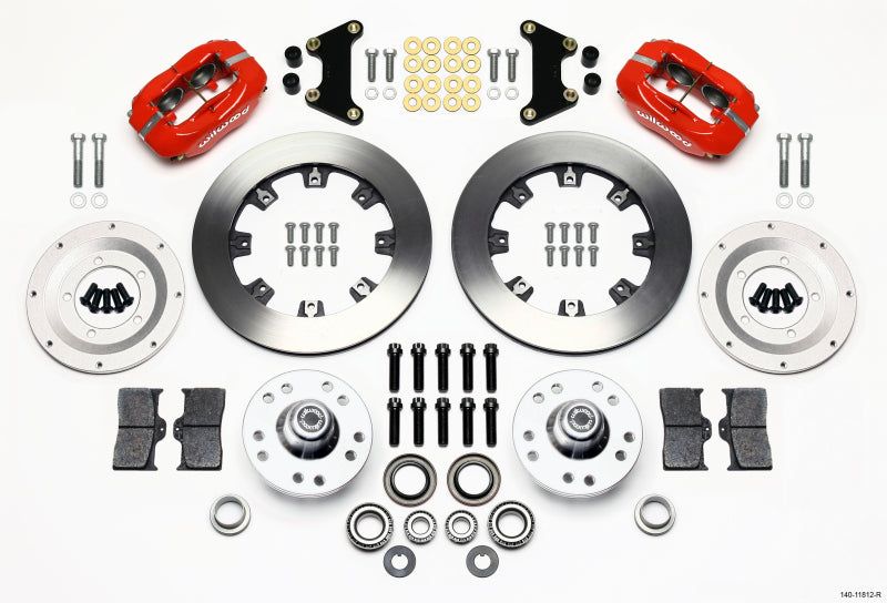 Wilwood Forged Dynalite Front Kit 12.19in Red 49-54 Chevy/53-62 Corvette (*Line Kit Needed*) Wilwood