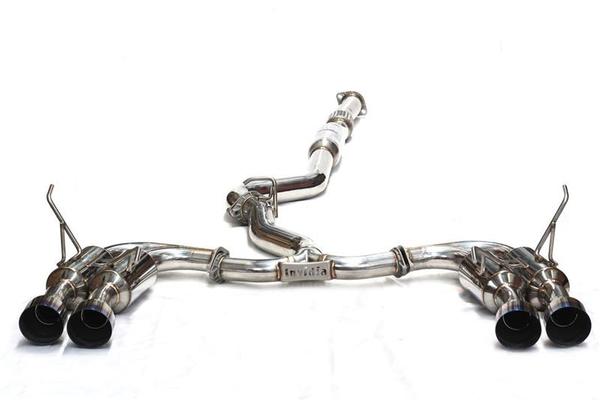 Invidia 08-14 Subaru WRX Hatchback Gemini/R400 Stainless Steel Tip Cat-back Exhaust - eliteracefab.com