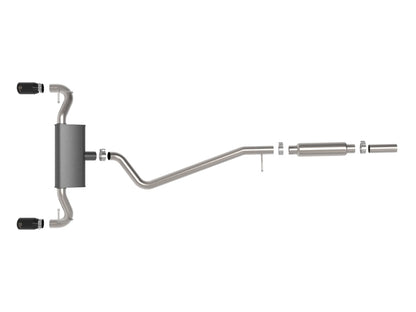 aFe Ford Bronco Sport 21-22 L3-1.5L (t)/L4-2.0L (t) Vulcan Cat-Back Exhaust System- Black Tips aFe