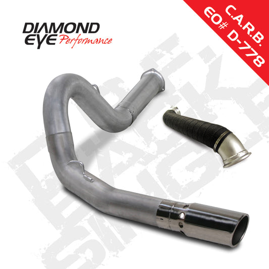 Diamond Eye KIT 5in DPF-BACK SGL w/ TDP AL 07.5-10 Chevy/GMC 6.6L Duramax 2500/3500 Diamond Eye Performance