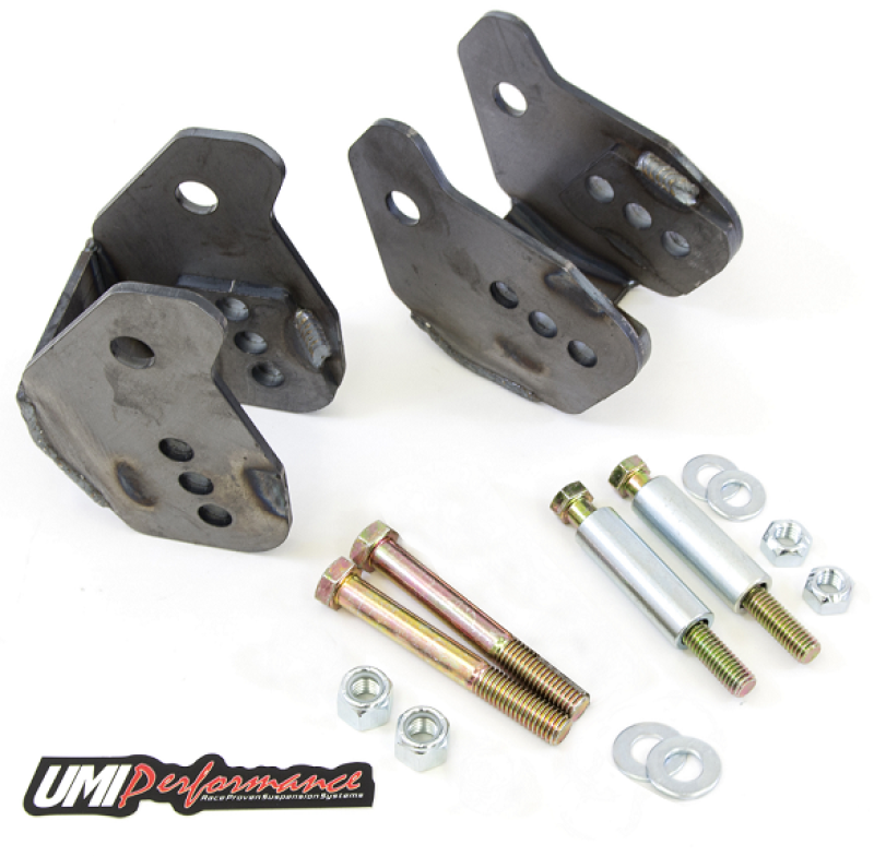 UMI Performance 64-72 GM A-Body Rear Lower Control Arm Relocation Brackets- Weld In - eliteracefab.com