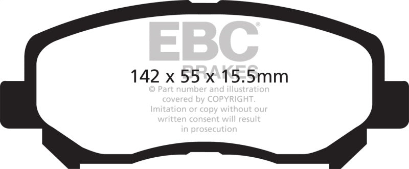 EBC 12+ Mazda CX-5 2 Greenstuff Front Brake Pads - eliteracefab.com