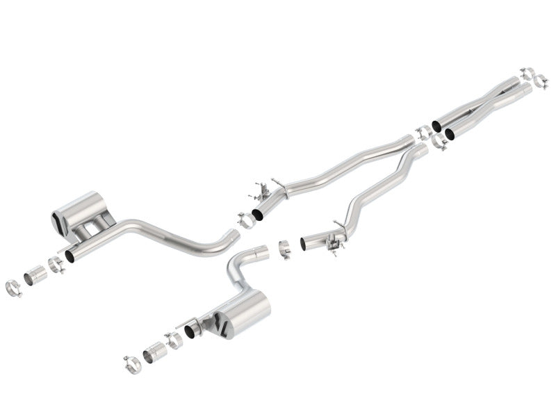 Borla 15-16 Dodge Challenger Hellcat 6.2L V8 ATAK w/ Valve Simulator CB Exhaust Factory Valance - eliteracefab.com