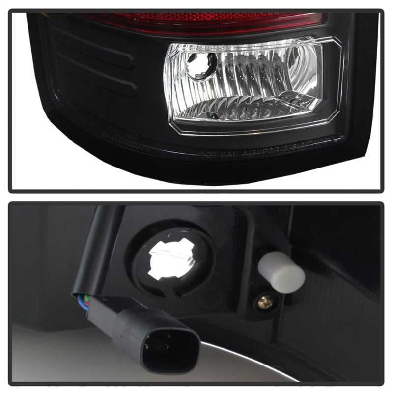 Spyder GMC Sierra 2016-2017 Light Bar LED Tail Lights - Black ALT-YD-GS16-LED-BK - eliteracefab.com
