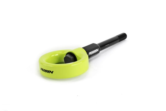 Perrin 02-07 Subaru WRX/STI Tow Hook Kit (Front) - Neon Yellow - eliteracefab.com