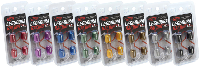 Project Kics Leggdura Racing Valve Cap Set Red - eliteracefab.com