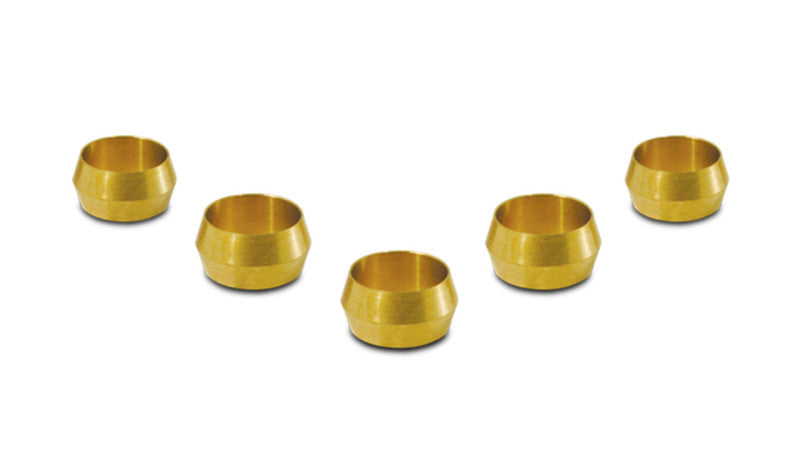 Vibrant Performance Pack of 2, Brass Olive Inserts, Size 5/8in, Performance Automotive Fabrication, for Performance Automotive Builds - Part 16469