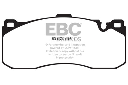 EBC 08-10 BMW 135 3.0 Twin Turbo Yellowstuff Front Brake Pads - eliteracefab.com