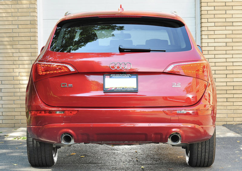 AWE Tuning Audi 8R Q5 3.2L Non-Resonated Exhaust System (Downpipe-Back) - Diamond Black Tips AWE Tuning