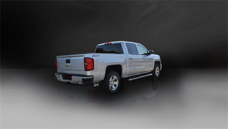 Corsa 14 GMC Sierra/Chevy Silv 1500 Reg. Cab/Long Bed 5.3L V8 Polished Sport Single Side CB Exhaust CORSA Performance