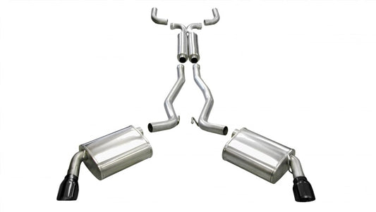 Corsa 10-13 Chevrolet Camaro Coupe/Convertible RS 3.6L V6 Black Sport Cat-Back + XO Exhaust CORSA Performance