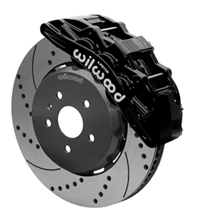 Wilwood SX6R Front Brake Kit 15in Lug Drive Slotted/Drilled Black w/ Lines 10-14 Chevrolet Camaro SS Wilwood